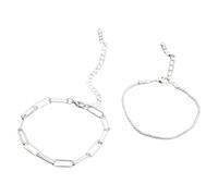 Générique Bleu Message Cadeau Messages Breloques Bijoux Desig Avec Femmes Cadeau Bracelet Classique Bracelet (Silver, One Size)