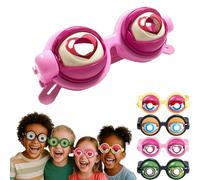 Générique Blink & Wink Novelty Glasses, Winking Glasses, Funny Sunglasses for Adults, Adult Size Silly Sunglasses with Blinking Eyeball (Pink)