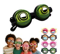 Générique Blink & Wink Novelty Glasses, Winking Glasses, Funny Sunglasses for Adults, Adult Size Silly Sunglasses with Blinking Eyeball (Green)
