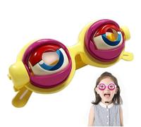 Générique Blinking Glasses,Crazy Eyes Glasses,Winking Eye Glasses,Funny Props Glasses,Novelty Glasses for Adults (Jaune)