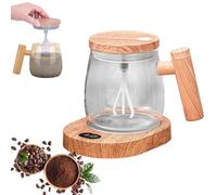 Générique Bloame Self Stirring Mug, Bloame Electric Self Stirring Coffee Mug, 400ml/14oz High Speed Mixing Cup with Lid, Rechargeable, with Detachable Stir Bar (Transparent)