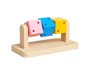 Générique Bloc à mâcher pour Hamster Nain | Cube à mâchers en Bois Naturel