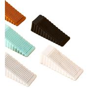 Générique Bloc d'arrêt de porte en Silicone sécurité, butoir à cale, for la maison et le bureau, retenue arrière, butée d'impact, caoutchouc sans perceuse(S-black)