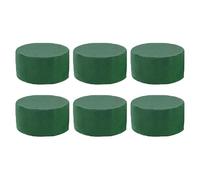 Générique Bloc De Mousse Florale en Rond - 6 Pièces Éponge Floraux Ronds pour Mariages, Mousse pour Planter Fleurs Artificielles, Décorations Mariage, Fêtes, Arrangements Floraux,Art Floral DIY