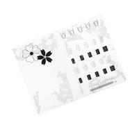 Générique Bloc de pratique du nail art bout d'ongle coller des ongles Tapis de pratique de nail art Tapis d'entraînement pour nail art de peinture pour nail art pratique des ongles