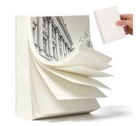 Générique Bloc-notes Blanc à Papier Lisse pour Bureau Professionnel, Cahier de Dessin Animé Compact pour Prise de Notes Rapide et Usage au Bureau