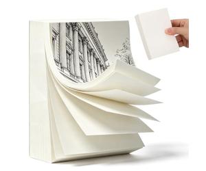 Générique Bloc-notes Blanc à Papier Lisse pour Bureau Professionnel, Cahier de Dessin Animé Compact pour Prise de Notes Rapide et Usage au Bureau