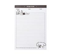 Générique Bloc-notes détachables avec papier recyclé, portable, STUDY PLAN | Format de poche compact, fournitures scolaires de bureau, utilisation polyvalente, note rapide, feuilles recy s,