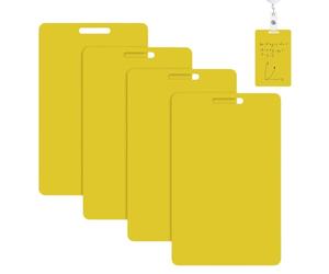 Générique Bloc-notes effaçable - Badge de 3,35 pouces | PP réutilisable - Carnet vertical avec effaçable et nettoyage à l'alcool pour bureau, école, hôpital, hôtel et usage professionnel
