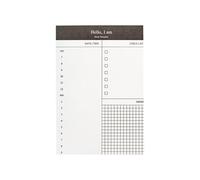 Générique Bloc-notes professionnel 5 pièces, 50, Checklist | 85x125mm 50 feuilles / bloc pour les réunions de bureau et la gestion des horaires quotidiens, des tâches