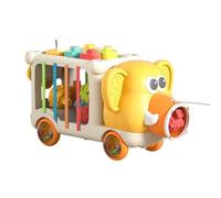 Générique Blocks Stacking Toys, Colorful Elephant Pull Along Toy, Fine Motor, Skill Learning Game Design for Preschool, Early Education, Home, Travel, Daycare, 12.2x7.09x7.87 inches