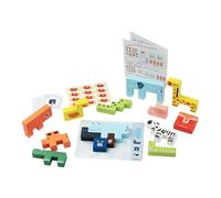 Générique Blocs de Bois En Forme D'animaux - Jeu D'équilibre et D'observation - Jouets de Tri Colorés