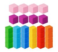 Générique Blocs de Construction Magnétiques - 32 Pièces Jeu Éducatif STEM Coloré | Cubes Magnétiques Empilables | pour Garçons et Filles École Vacances Voyage Maison Anniversaire Salle de Classe et
