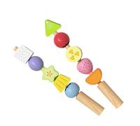 Générique Blocs Empilables De Perles De Laçage, Améliore La Pensée Spatiale, Bois, Perles en Bois, Jouets d'apprentissage De Voyage, Polyvalence De La u Berceau, pour La Salle De Jeux À Domic