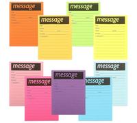 Générique Blocs-notes Autocollants à Usage Quotidien 9 Pièces en Papier Autocollant Portable pour Maison et Bureau Pratique et Coloré