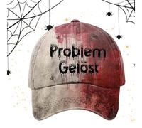 Générique Blood Baseball Hat - Horror Hat Caps for Men Women - Adjustable Bloody Splashes Headswear for Halloween Cosplay Dress Up Event Tamed Carnival Holidays Performance Play-play