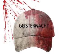 Générique Bloody Baseball Caps, Adjustable Spooky Hat For Men And Women, Cosplay Headwear With Blood Splatter, Perfect For Costume Parties, Carnival, Halloween, And Themed Events, Lightweight
