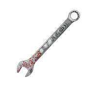Générique Bloody Halloween Wrench - Realistic Horror Prop Featuring Fake Blood Marks Handheld Tool Perfect for Cosplay Decoration | Creative Party Decor Haunted Rooms Bars Gatherings Holiday per