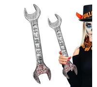 Générique Bloody Simulation Wrench, Fake Halloween Prop Tool, Realistic Horror Costume Accessories for Haunted Houses, Cosplay, Pranks, Parties, Bars, Escape Rooms, Role-Playing, PE