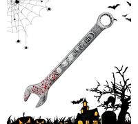 Générique Bloody Simulation Wrench, Fake Halloween Prop Tool, Realistic Horror Costume Accessories for Haunted Houses, Cosplay, Pranks, Parties, Bars, Escape Rooms, Role-Playing, PE