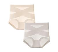 Générique Bloom Pink Underwear Leak Proof, Ultimate Comfort Leakproof and Shaping Tummy Control, Women's High Waisted Underwear (2pcsB,L)