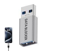 Générique Bloqueur USB | Protecteur pour Tablettes,Adaptateur USB Type-C Sécurisé pour Empêcher Le Vol de Données - Charge Sûre pour Ordinateur Portable et Mobile