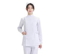 Générique Blouse Blanche, Blouse Medicale Infirmiere Femme Avec Poche Et Bouton Blanche Chimie Lycee Coton Manches Longues Chemise Physique De Travail Chemisiers Et Blouses Chic Et Élégant