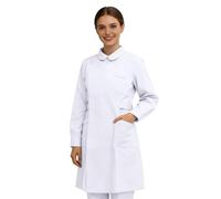 Générique Blouse Blanche Chimie Lycee Coton Laboratoire Blouse Chimie College 12 Ans Manches Longues Physique Infirmiere Blouse Aide Soignante Femme Homme pour Étudiants en Sciences Naturelles