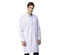Générique Blouse Blanche Chimie Lycee Coton Medicale Femme Homme Laboratoire Blouses de Physique Lycée Scientifique Longue pour Étudiant Hospital Infirmier S-5XL