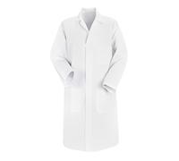 Générique Blouse Blanche Chimie Lycee Coton pour Hommes Et Femmes Collège De Laboratoire Medicale Chemisiers Et Blouses Chemise Manches Courtes avec Poche Et Bouton Grande Taille Manteau