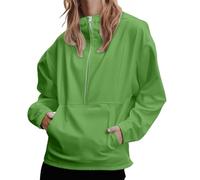 Générique Blouse Coton Chimie Lycée pour Femme, Polaire, Demi-Fermeture éclair, Pull décontracté, surdimensionné, Haut à Capuche Pulls Femmes Grande Taille (Light Green, S)