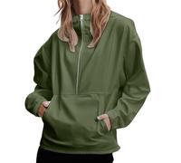 Générique Blouse Coton Chimie Lycée pour Femme, Polaire, Demi-Fermeture éclair, Pull décontracté, surdimensionné, Haut à Capuche Pulls Femmes Grande Taille (Mint Green, M)