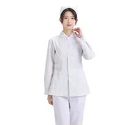 Générique Blouse de Médecin pour Femme, Blouse medicale Femme Tunique medicale Manches Courte Shirt Hopital Clinique Aide Domicile Kiné Ergothérapeute pour étudiants Laboratoire Infirmière Cosplay