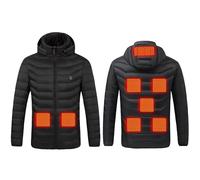 Générique Blouson chauffant USB Avec 8 Zones de Chauffage Vestes Chauffantes Manches Longues Chaud Doudoune Chauffante Intelligent chauffé Couleur Unie Veste Chauffante Hiver Pour Ski Pêche et Moto