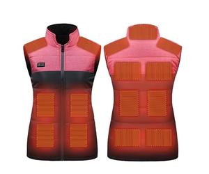 Générique Blouson Chauffant, Veste Chauffante Homme Femme même couleur d'épeautre, Doudoune Chauffante avec Batterie incluse, 13 zone double contrôle, warm clip avec poches sans manches