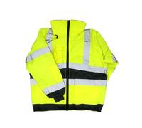 Générique Blouson d’Hiver Haute Visibilité avec Manches Détachables SIOEN - EN ISO 20471 Classe 3 - Imperméable EN 343 - Polyester Enduit PU - Usage Professionnel - Taille XL