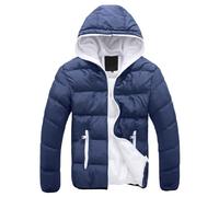 Générique Blouson Homme Hiver Chaud Hiver Matelassée Travail Zippé Gilets Polaire Mode Doudoune Veste Manteau Vêtements Travail Homme Idee Cadeau Homme Gilet Chauffant Moto(Bleu,4XL)