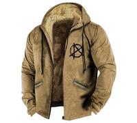 Générique Blouson Homme Hiver Randonnée Sur Veste Blouson Daim Coupe Capuche Chaude Legere Polaire Manteaux D'hiver Veste Col Mao Homme Zippée Vêtements Ski Longue Sweat Polaire 6XL