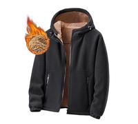 Générique Blousons Homme Manteau Pour Manteaux Zippé Coupe Vent Veste D'hiver Anorak Hiver Grande Taille Doublé Sherpa Parka Tous Les Jours Chaude Doudoune Doublée Polaire Matelassé