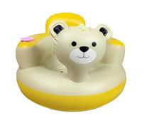 Générique Blow Up Kids Seat - Cute Bear Back Support Sofa, Inflatable Floor Sitting Chair with Soft Plush & Stable Base Design for Kid 6 to 24 Months Indoor and Outdoor Use