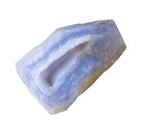 Générique Blue Agate Rock, LargeGemstone Piece, Decorative CrystalChunk, Polished Mineral for Home Display Or Crafts, Vibrant Stone for Energy Décor for Jewelry Making Or Vase Fillers