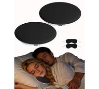 Générique Bluetooths Pillow Speaker for Sleeping, Mini Wireless Portable Under Pillow Speaker, Stereo Bass Private Sleep Headphones, Extended Battery Life Suitable for Everyone (Black,2)