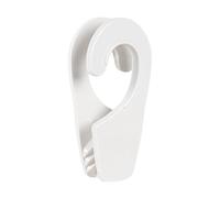 Générique Boat Bumper Clamps, Boat Bumper Holder, Pontoon Boats Shock Absorber Clips - Quick Release Hooks for Kayak, Dinghy, Yacht, Dock, Anti-Collision Holder, ABS, Black/White