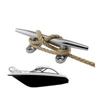 Générique Boat Cleats - Marine Grade 316 Stainless Steel Open Base Rope Cleats, Heavy Duty Mooring Tie Down Hardware for Kayak Canoe Small Yacht Dock Fishing Sailing Lake