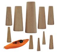 Générique Boat Drain Plug, 10-Piece Soft Tapered Wood Plug Set, Quick Drainage Stopper for Boats, Kayaks, Docks, Lakeside, Bilge Pumps, Winter Storage, Outdoor Yacht Repairs, Marine Mechanics