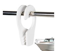 Générique Boat Line Hanger - Weatherproof Hook Clip, Fit Fastening Tool | Quick Release Tension System with UV Shield, Secure Rope Clamp for Dock Rails Marine Yachts Fishing Deck Sportswater