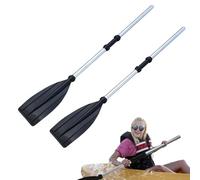 Générique Boat Oars - 125cm Aluminium Alloy 1Pair | Inflatable Boat Paddle | Heavy Duty Kayak Rowing Paddles | Lightweight Portable Fishing Raft Canoe Paddle Set for Water Sports Use