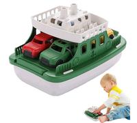 Générique Boat Toy, Educational Transport Ship Toys, 10.04x6.69x6.5 inches Realistic with 4 Mini Cars, Children’s Transports Boat Model for Indoor Outdoor Play and Motor Skill Development Use
