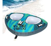 Générique Boating Tubes, Waterskiing Inflatable Raft, Inflatable Towable Tube a Stable Yet Thrilling Ride, Large Capacity Water Float for Adults, Lake River, Beach, Pool Use, Blue