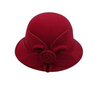Générique Bob Enfant Fille Femmes Automne et Hiver Fleurs Haut Rond Casquette de Bassin de pêcheur décontracté Petit Chapeau Melon Bonnet Ski Fille 6 Ans (H, M)